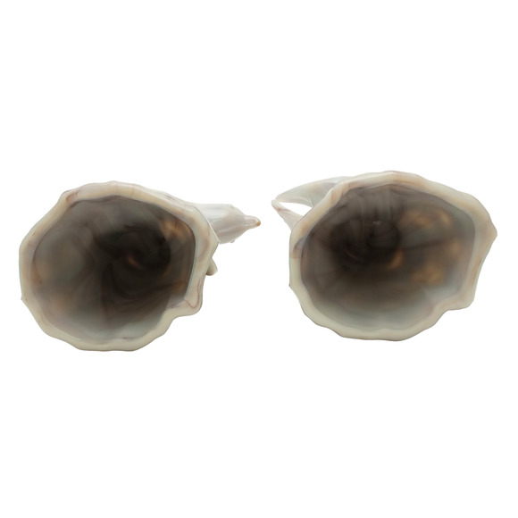 L e Smith Almond Nouveau Slag Glass Bird Figurines - Picture 5 of 6